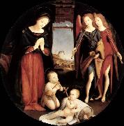 Piero di Cosimo The Adoration of the Christ Child Spain oil painting artist